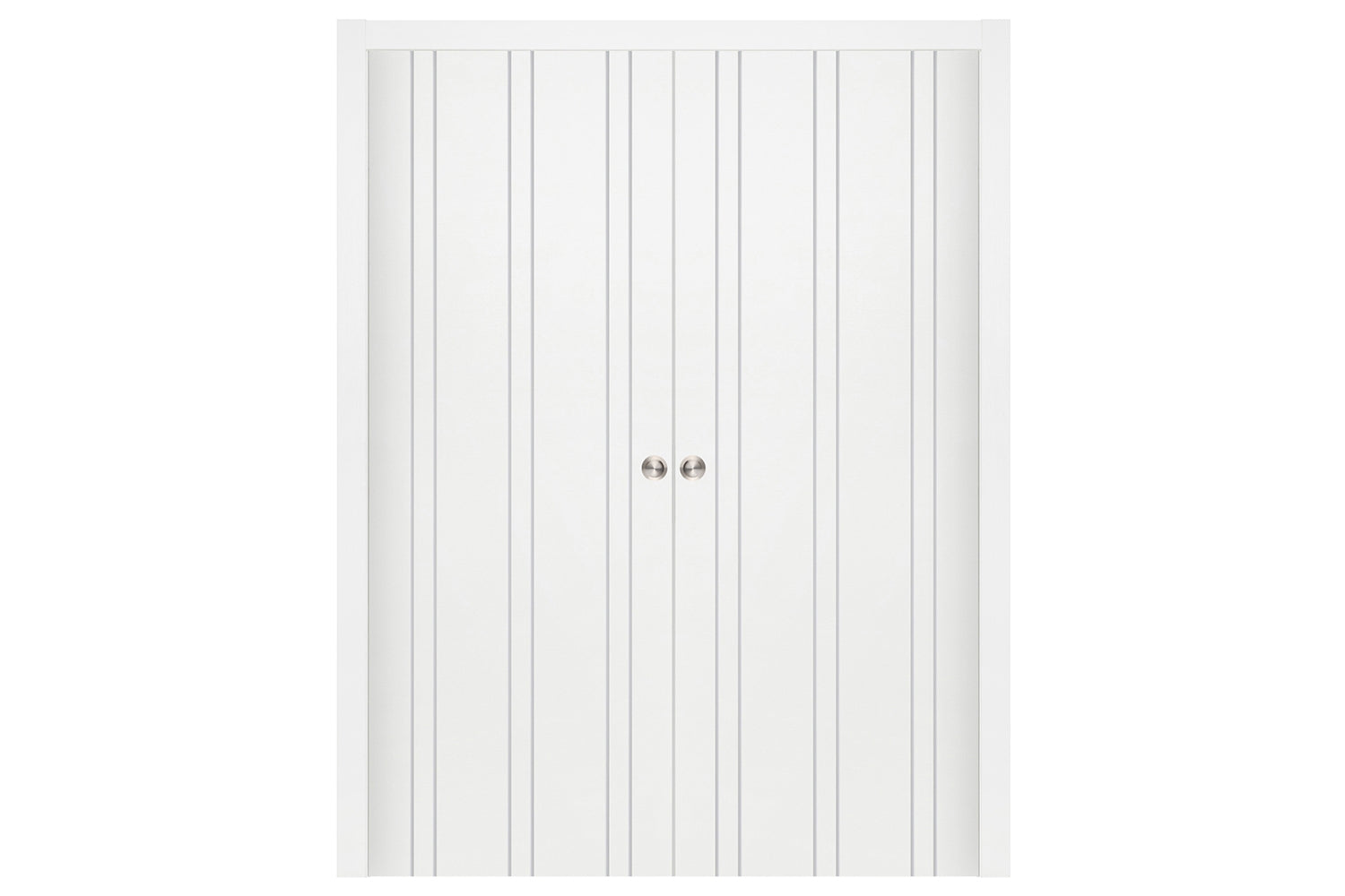 Nova Smart 012 White Cortex Laminated Modern Interior Door - Double Pocket Door