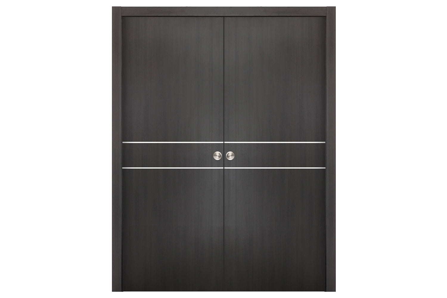 Nova Smart 015 Wenge Eco Veneer Modern Interior Door - Double Pocket Door
