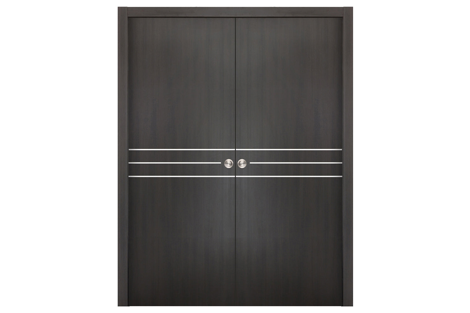 Nova Smart 016 Wenge Eco Veneer Modern Interior Door - Double Pocket Door