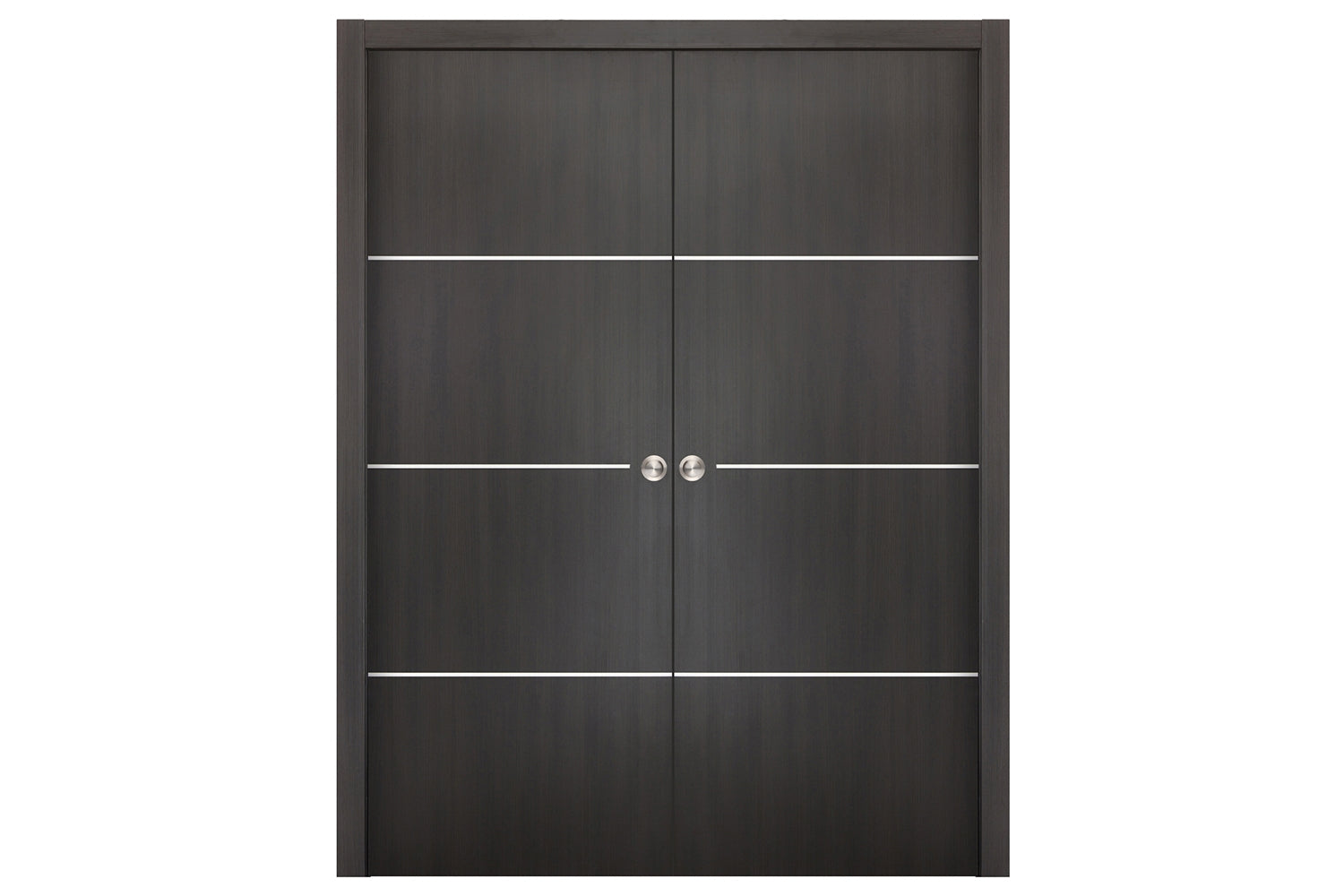 Nova Smart 017 Wenge Eco Veneer Modern Interior Door - Double Pocket Door
