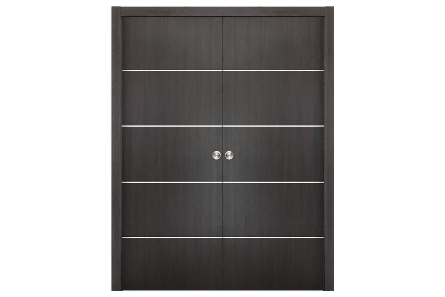 Nova Smart 018 Wenge Eco Veneer Modern Interior Door - Double Pocket Door