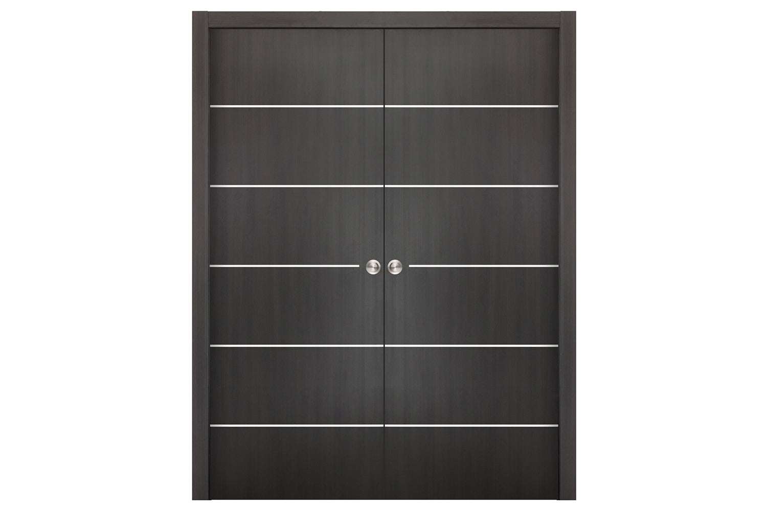 Nova Smart 019 Wenge Eco Veneer Modern Interior Door - Double Pocket Door