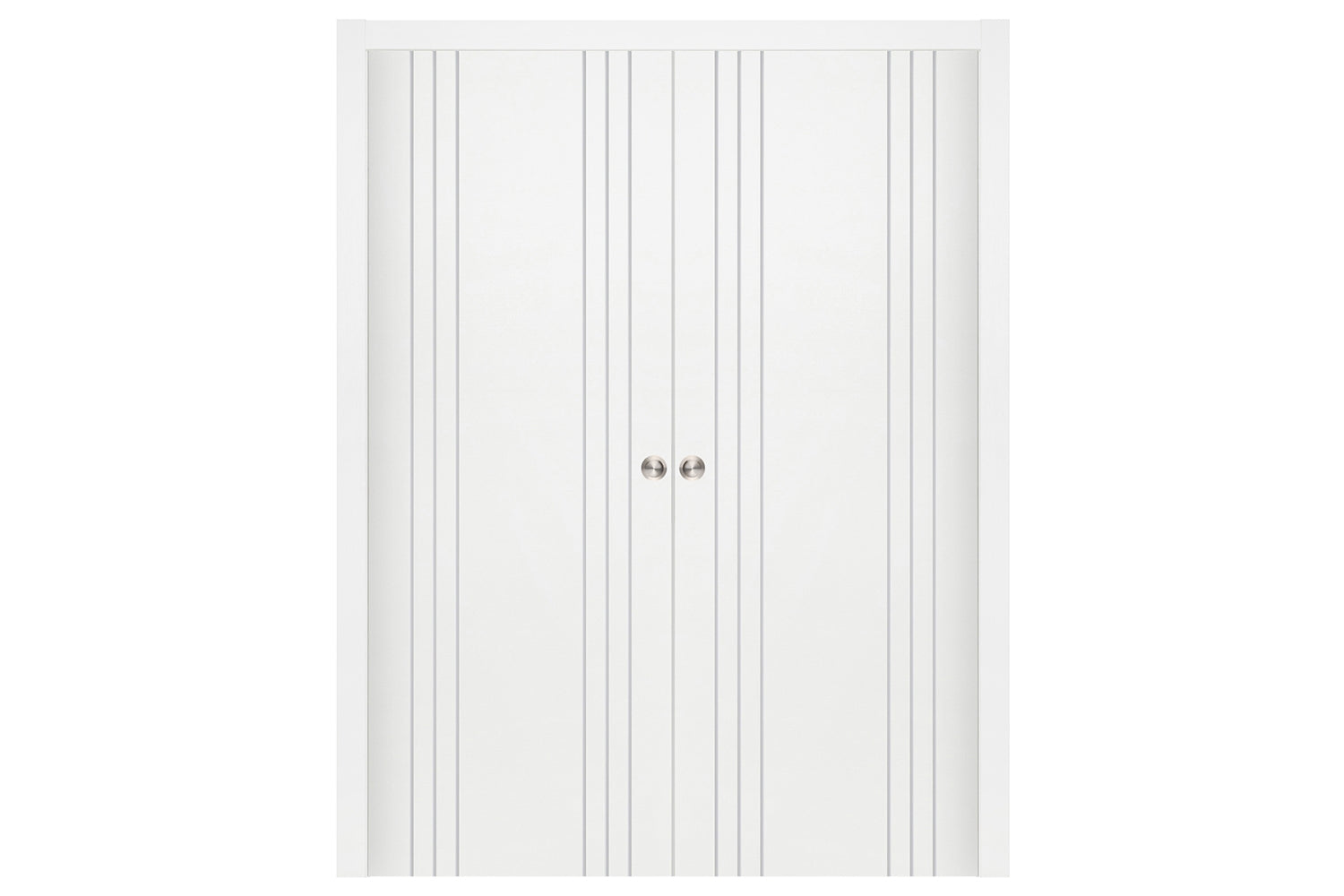 Nova Smart 022 White Cortex Laminated Modern Interior Door - Double Pocket Door