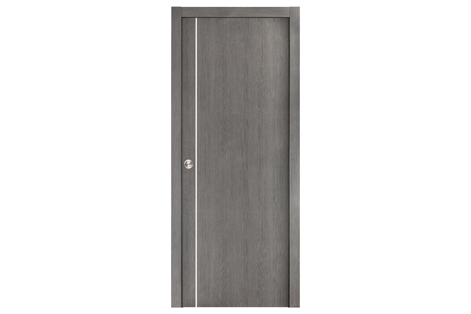 Nova Smart 003 Gray Eco Veneer Modern Interior Door - Single Pocket Door