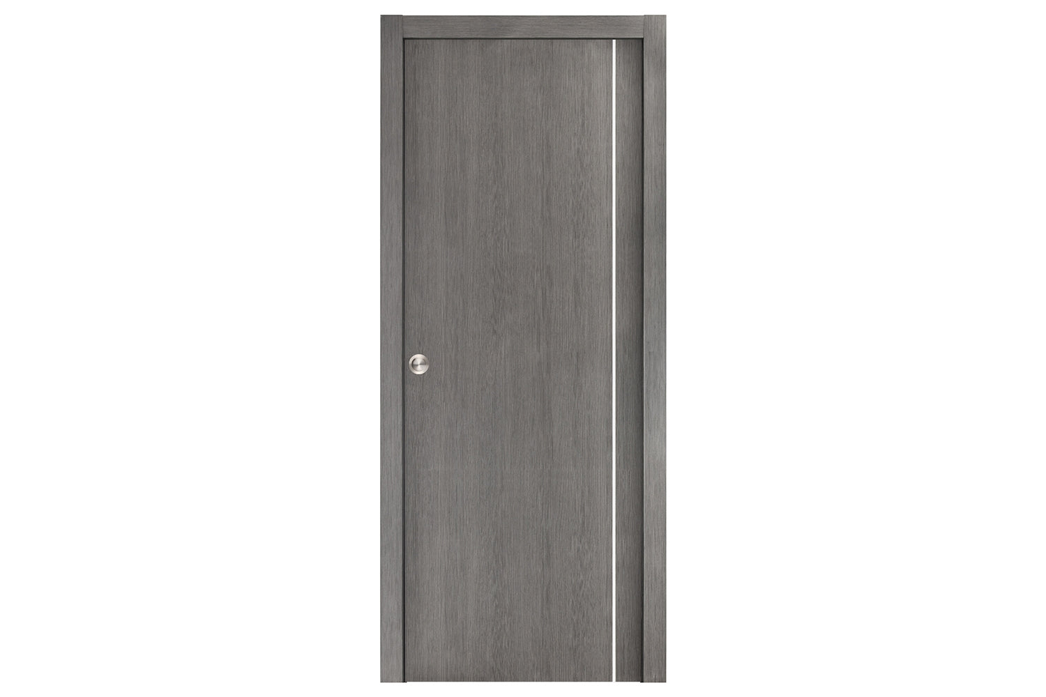 Nova Smart 007 Gray Eco Veneer Modern Interior Door - Single Pocket Door