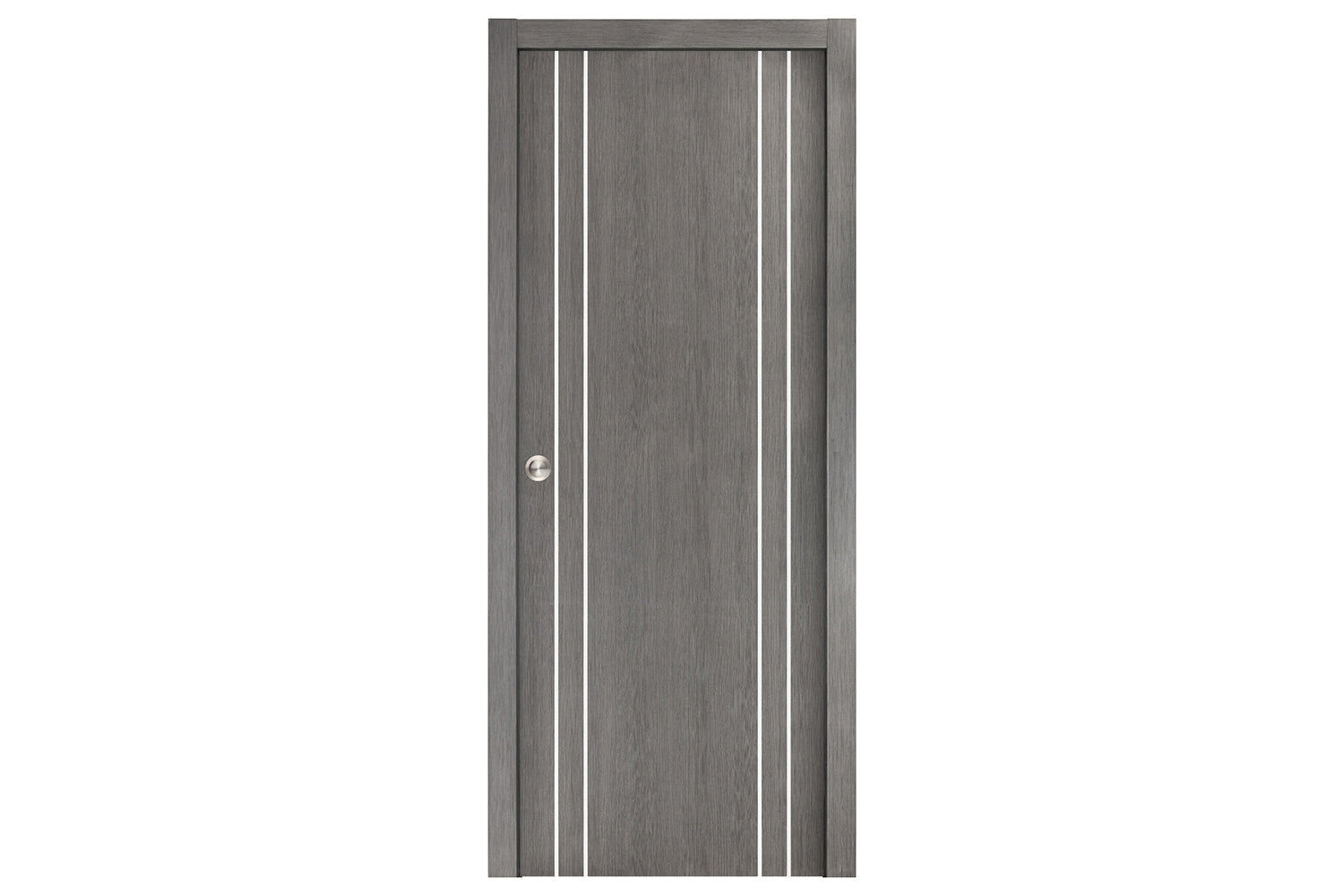 Nova Smart 010 Gray Eco Veneer Modern Interior Door - Single Pocket Door