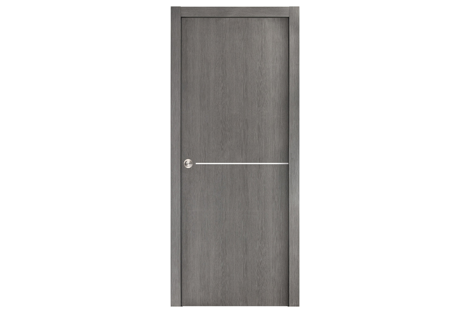 Nova Smart 014 Gray Eco Veneer Modern Interior Door - Single Pocket Door