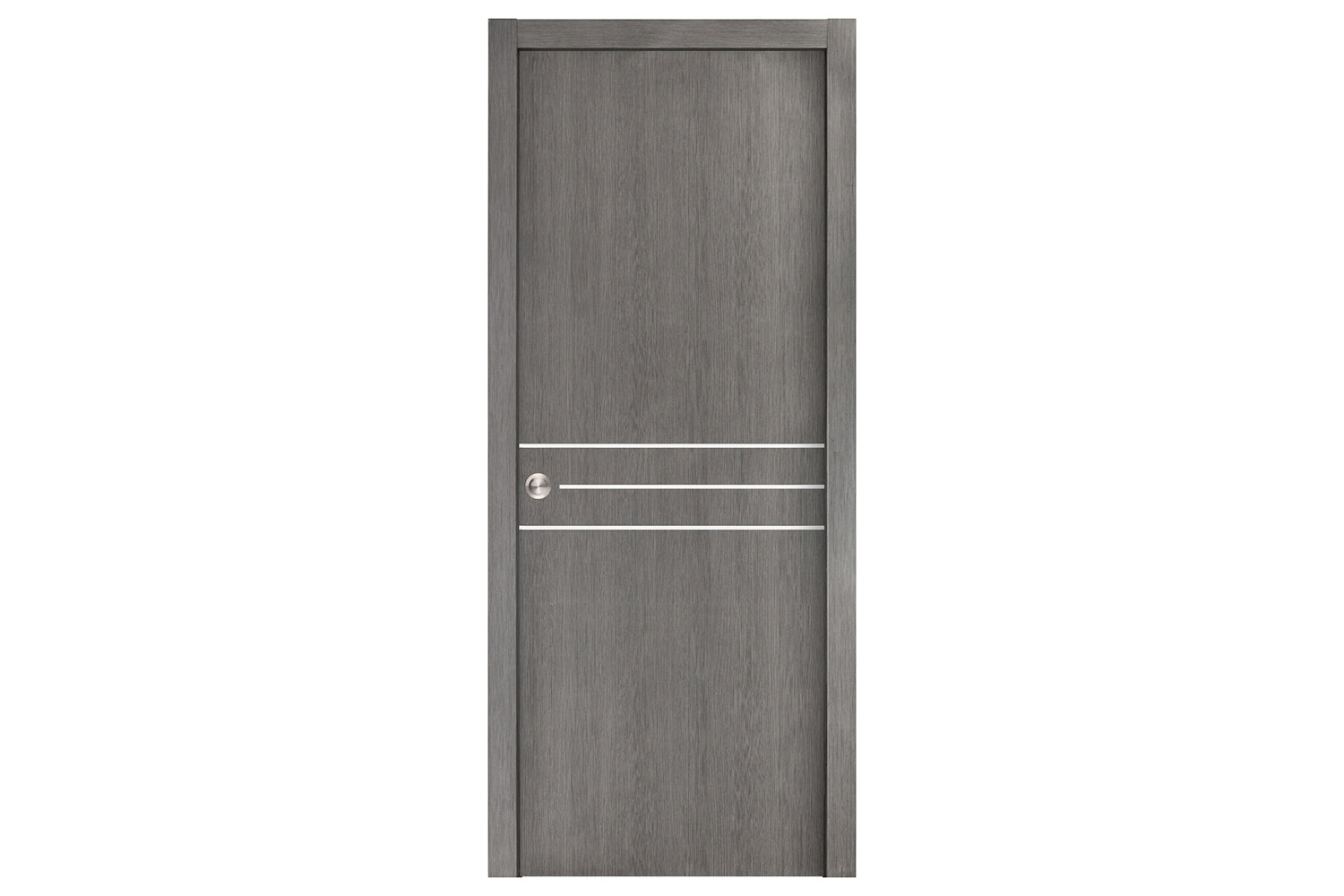 Nova Smart 016 Gray Eco Veneer Modern Interior Door - Single Pocket Door
