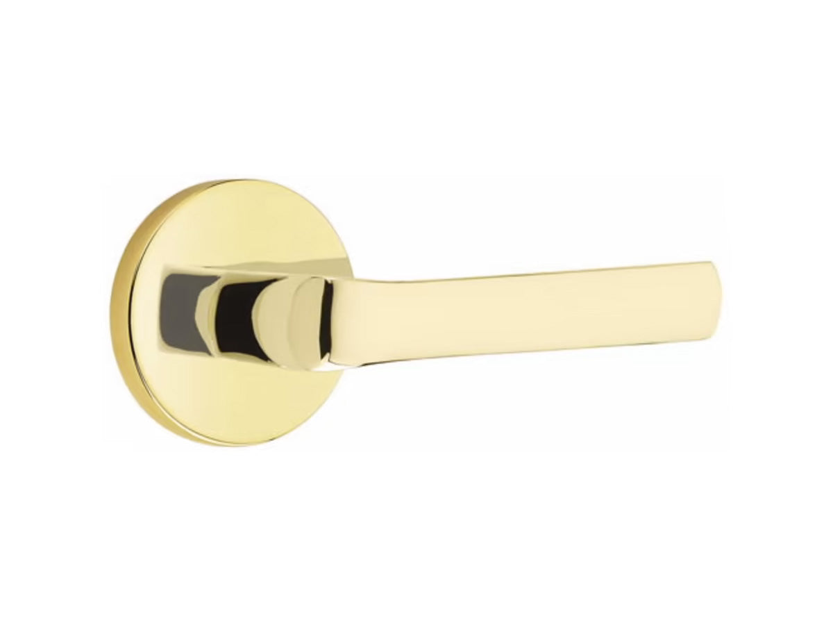 Emtek Spencer Brass Lever - Unlacquered Brass US3NL