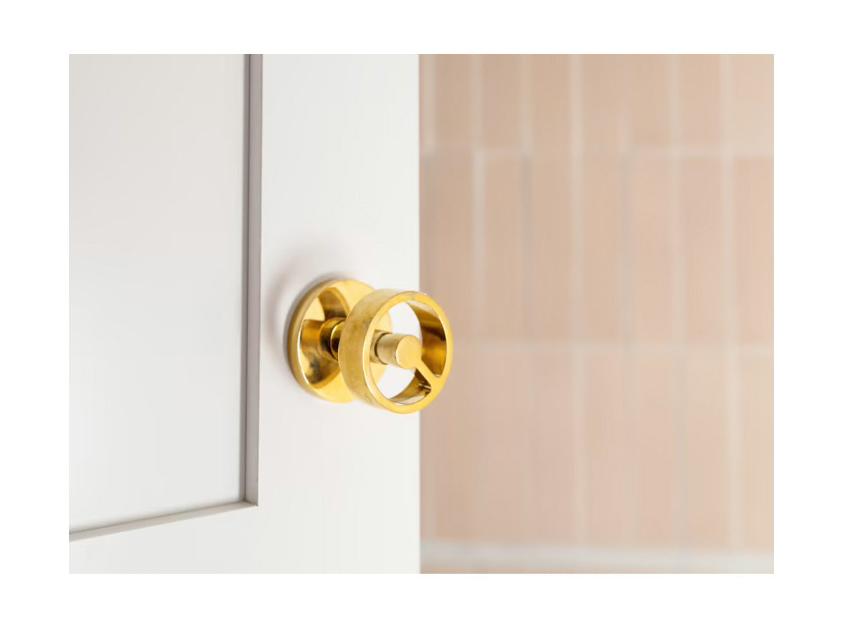 Emtek Spoke Brass Knob