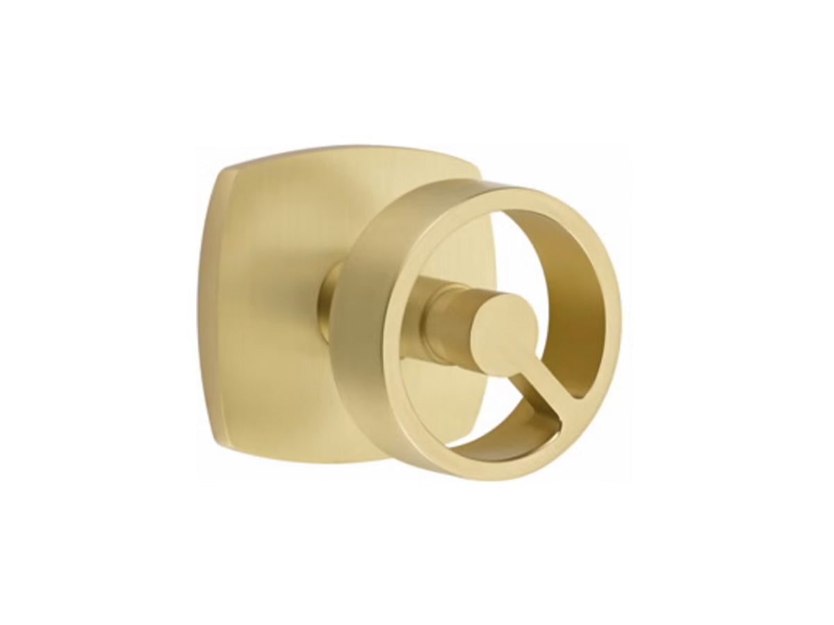 Emtek Spoke Brass Knob - Satin Brass US4
