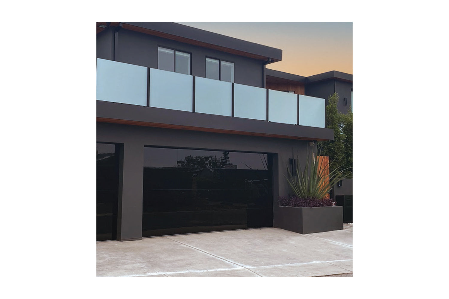 CHI Contemporary Sterling Insulated Modern Garage Glass Doors