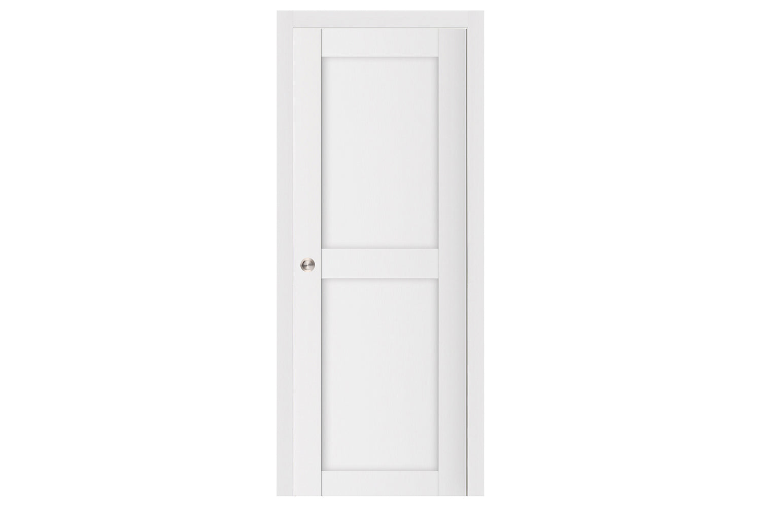 Nova Stile 009 Soft White Laminated Modern Interior Door - Single Pocket
