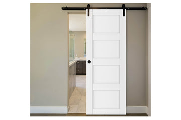 Nova Stile 021 Soft White Laminated Modern Interior Barn Door