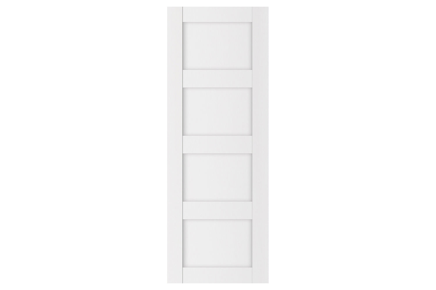 Nova Stile 010 Soft White Laminated Modern Interior Door - Slab