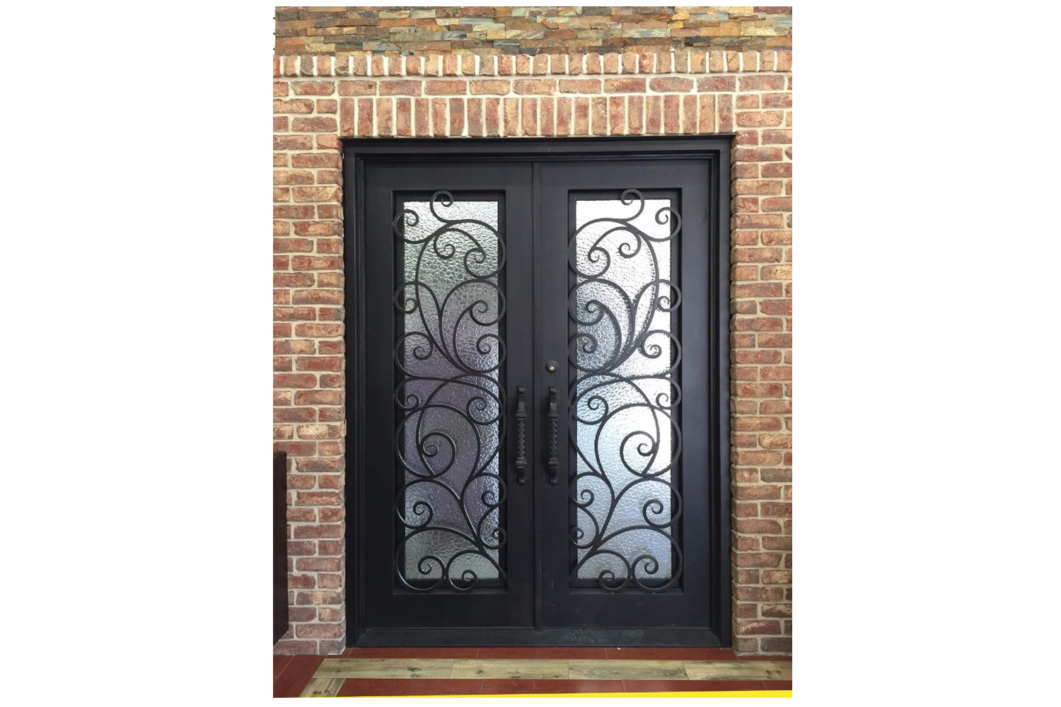 Stonehenge SH 01 Wrought Iron Exterior Door size 72 x 96