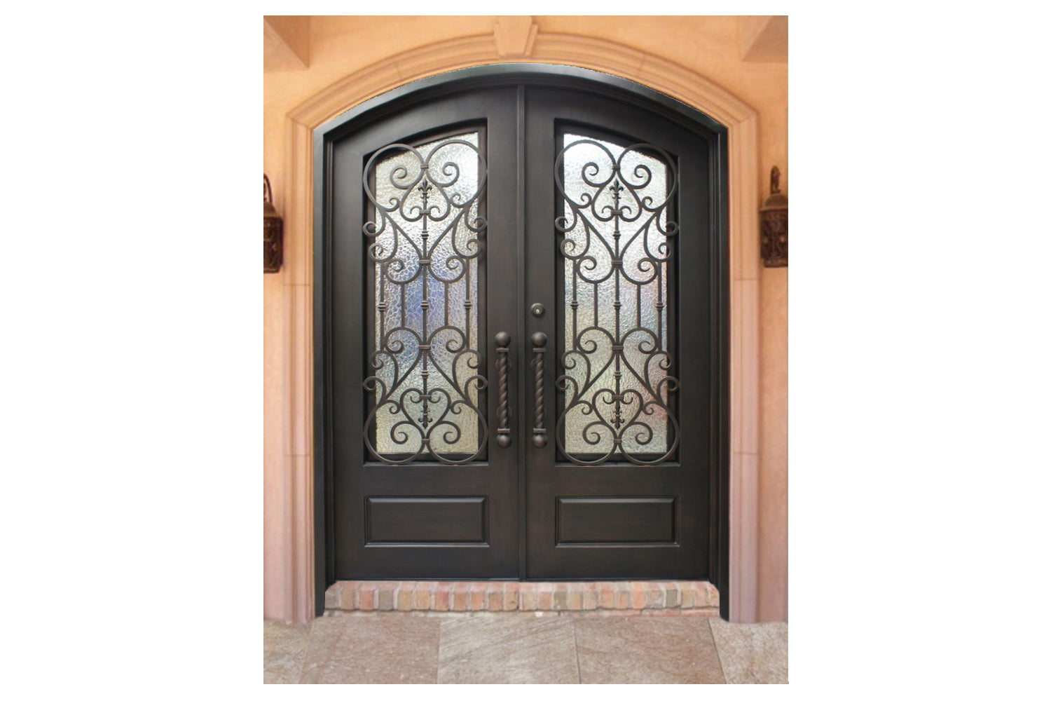 Stonehenge SH 05 Wrought Iron Exterior Door size 72 x 96