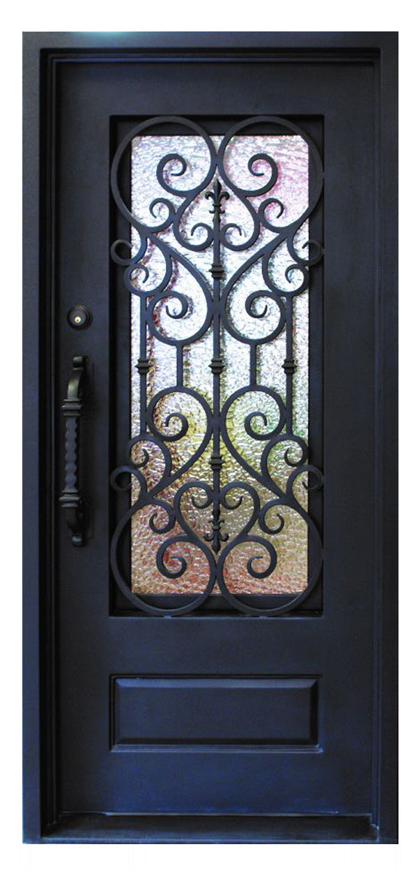 Stonehenge SH 09 Wrought Iron Exterior Door size 38 x 82