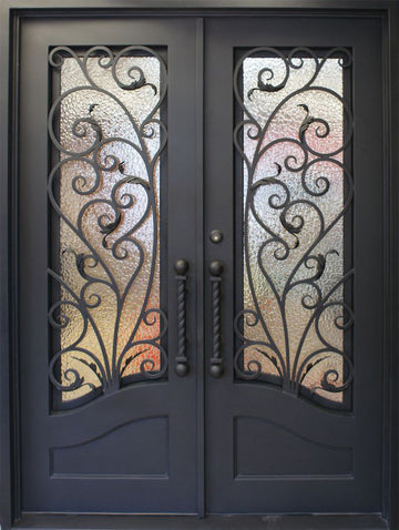Stonehenge SH 10 Wrought Iron Exterior Door 82" size 72 x 82