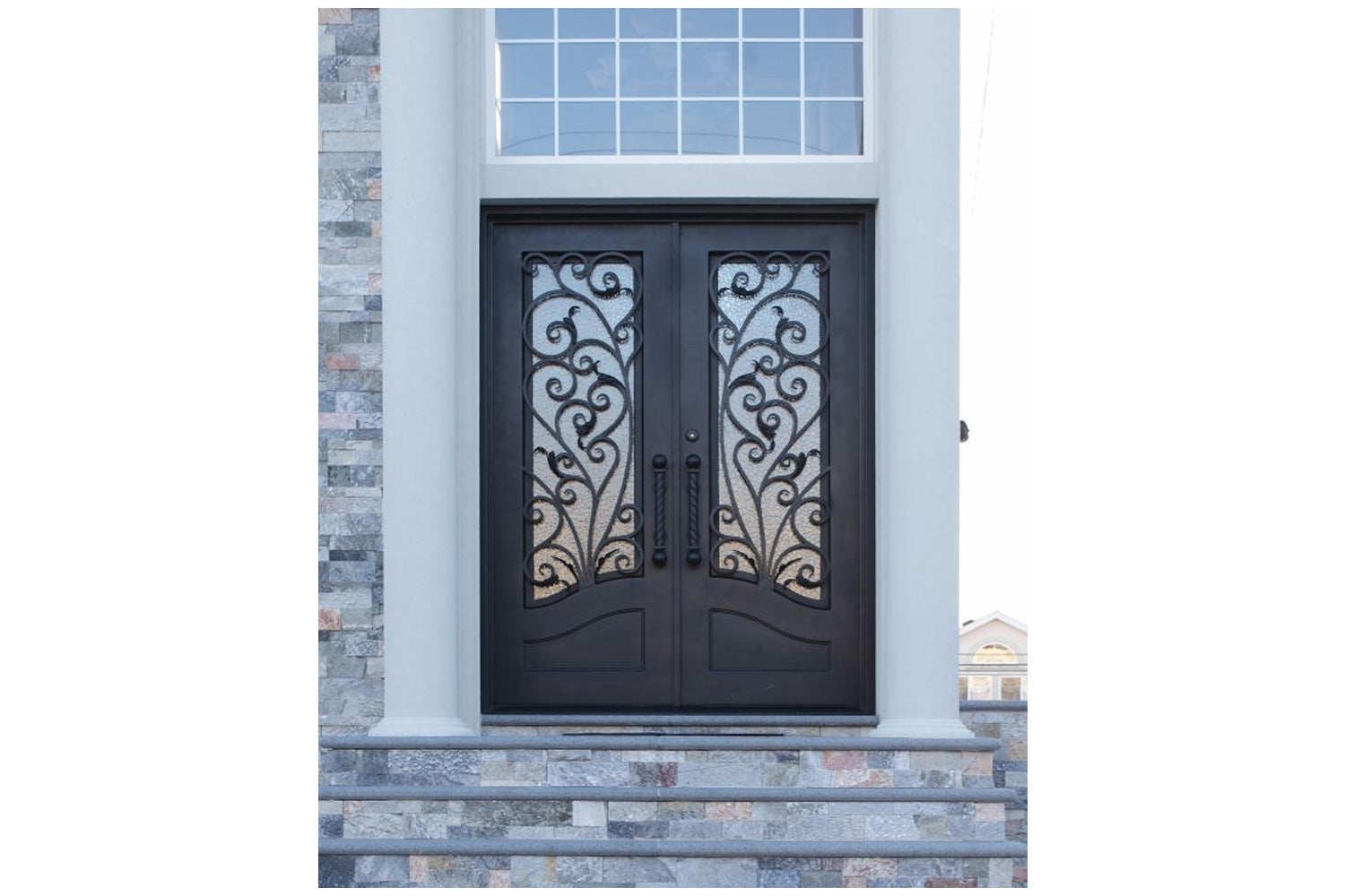 Stonehenge SH 10 Wrought Iron Exterior Door 82" size 72 x 82
