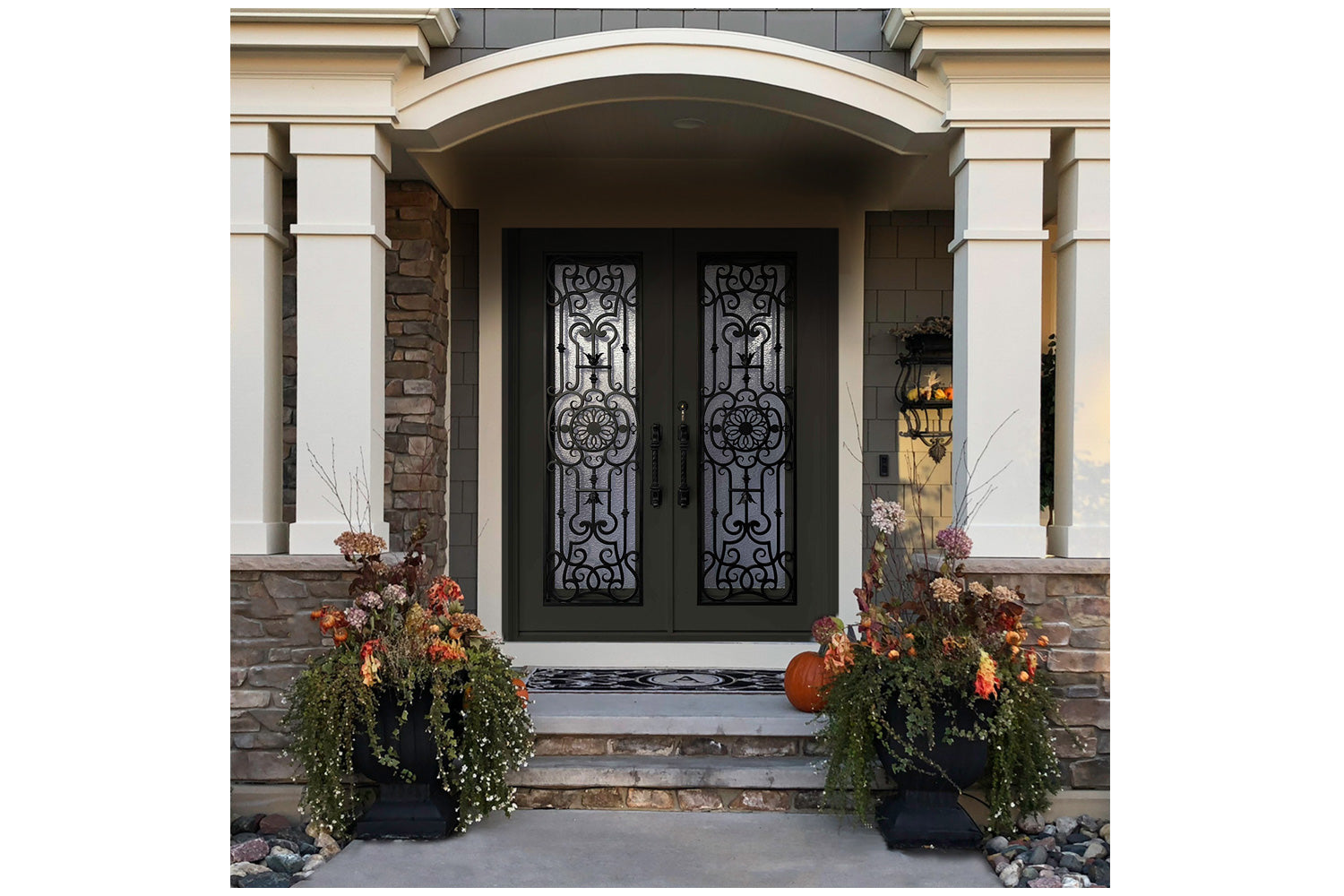Stonehenge SH 49 Wrought Iron Exterior Door size 72 x 82