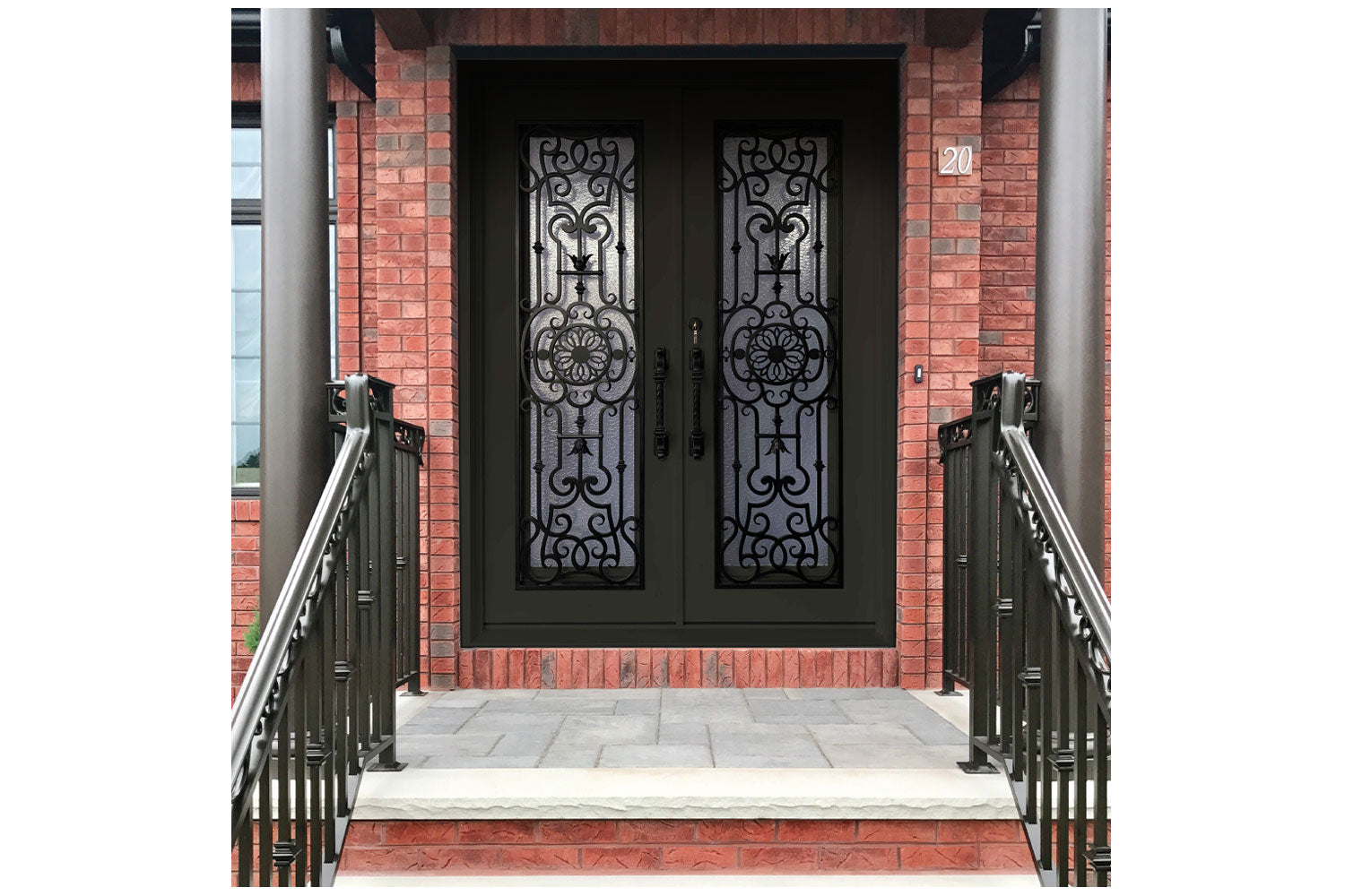 Stonehenge SH 49 Wrought Iron Exterior Door size 72 x 82
