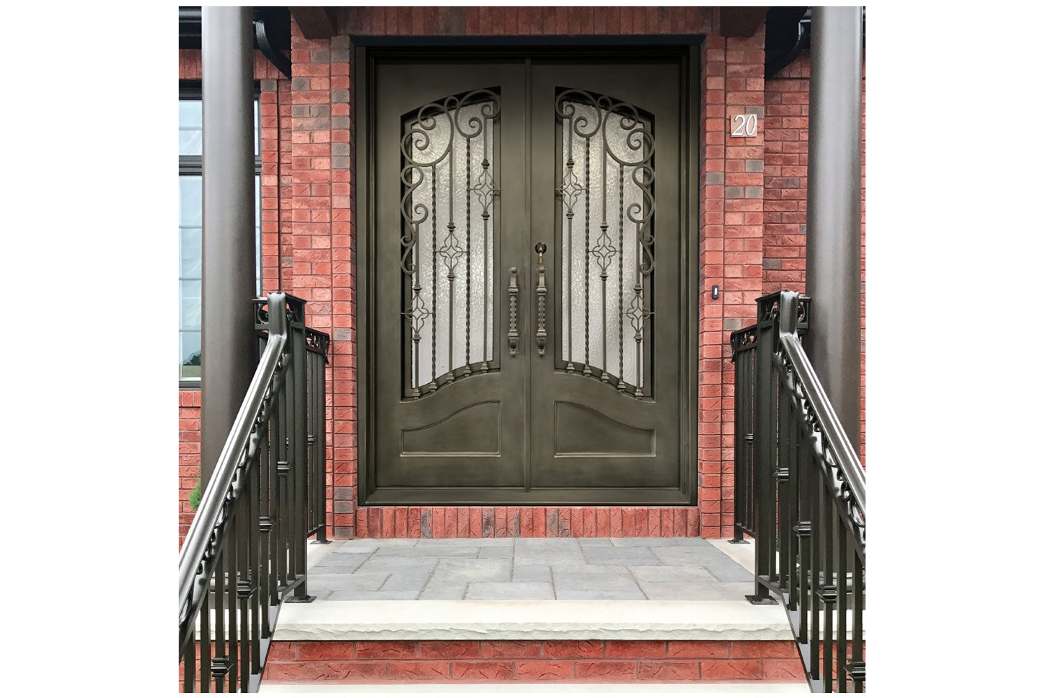 Stonehenge SH 59 Wrought Iron Exterior Door size 72 x 82