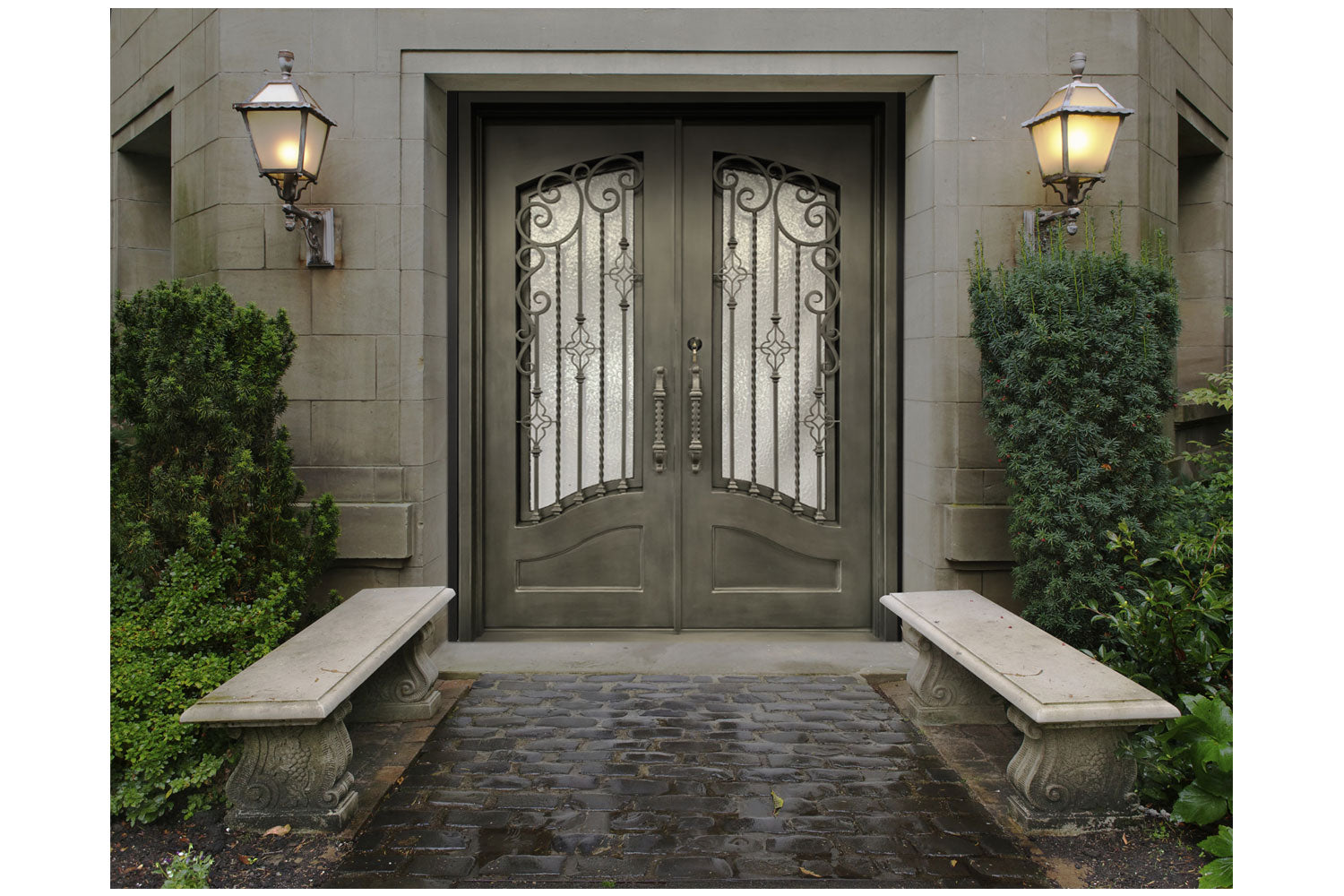 Stonehenge SH 59 Wrought Iron Exterior Door size 72 x 82