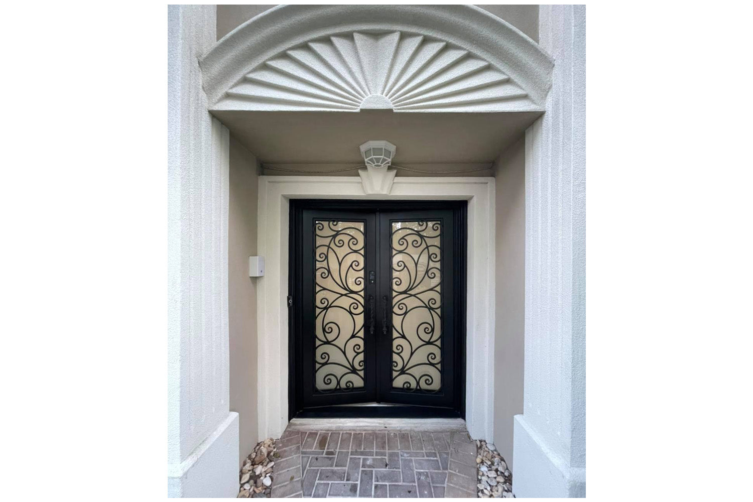 Stonehenge SH 01 Wrought Iron Exterior Door size 72 x 96