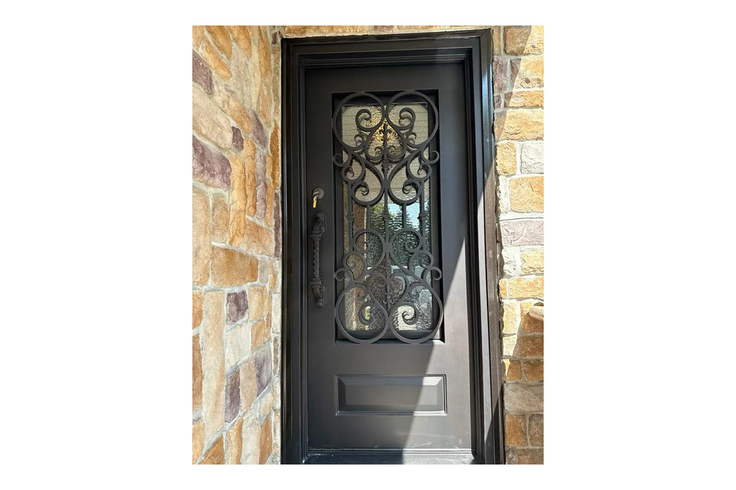 Stonehenge SH 05 Wrought Iron Exterior Door size 72 x 96