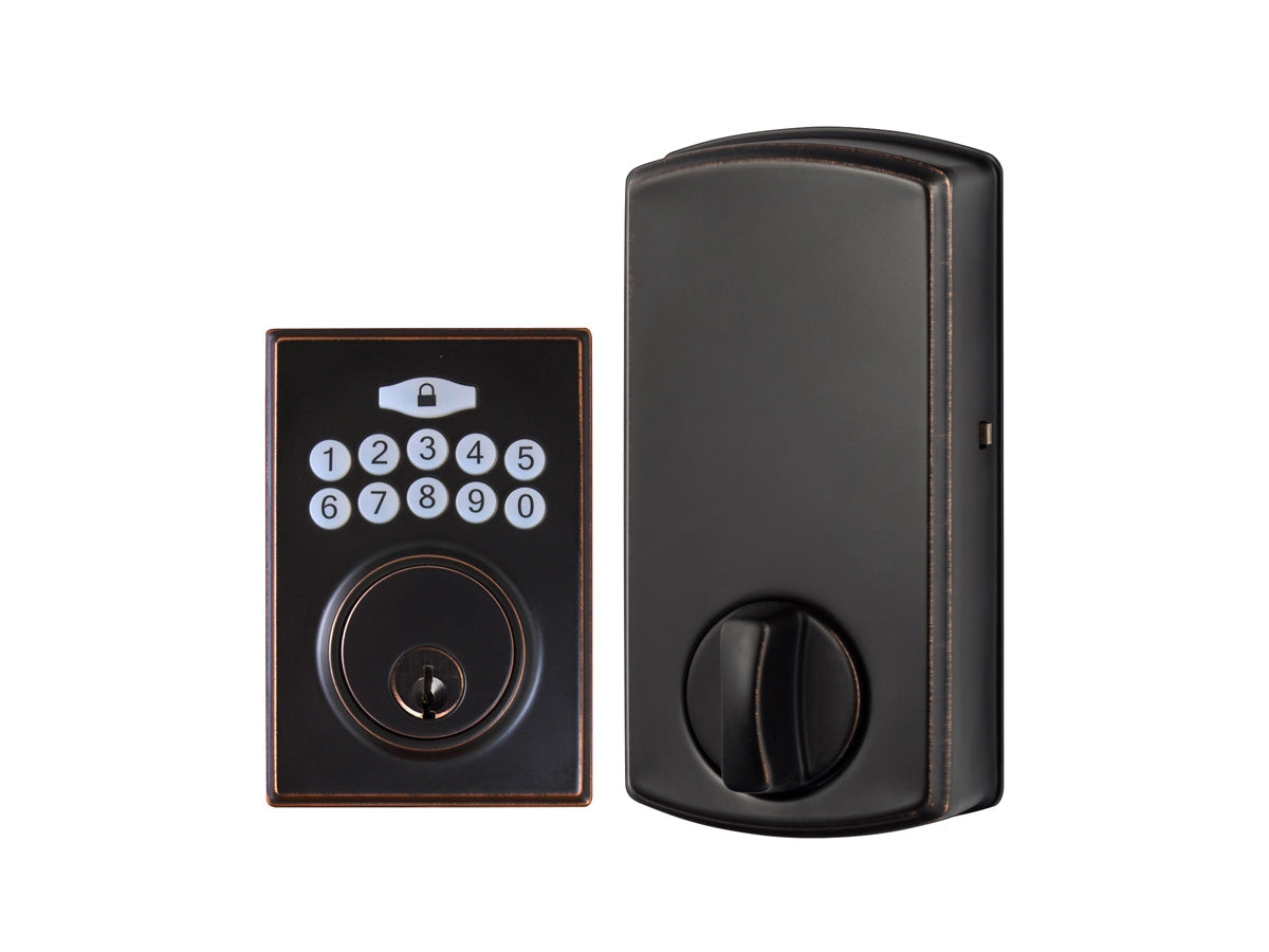 Sure-Loc Electronic Deadbolt Modern Vintage Bronze