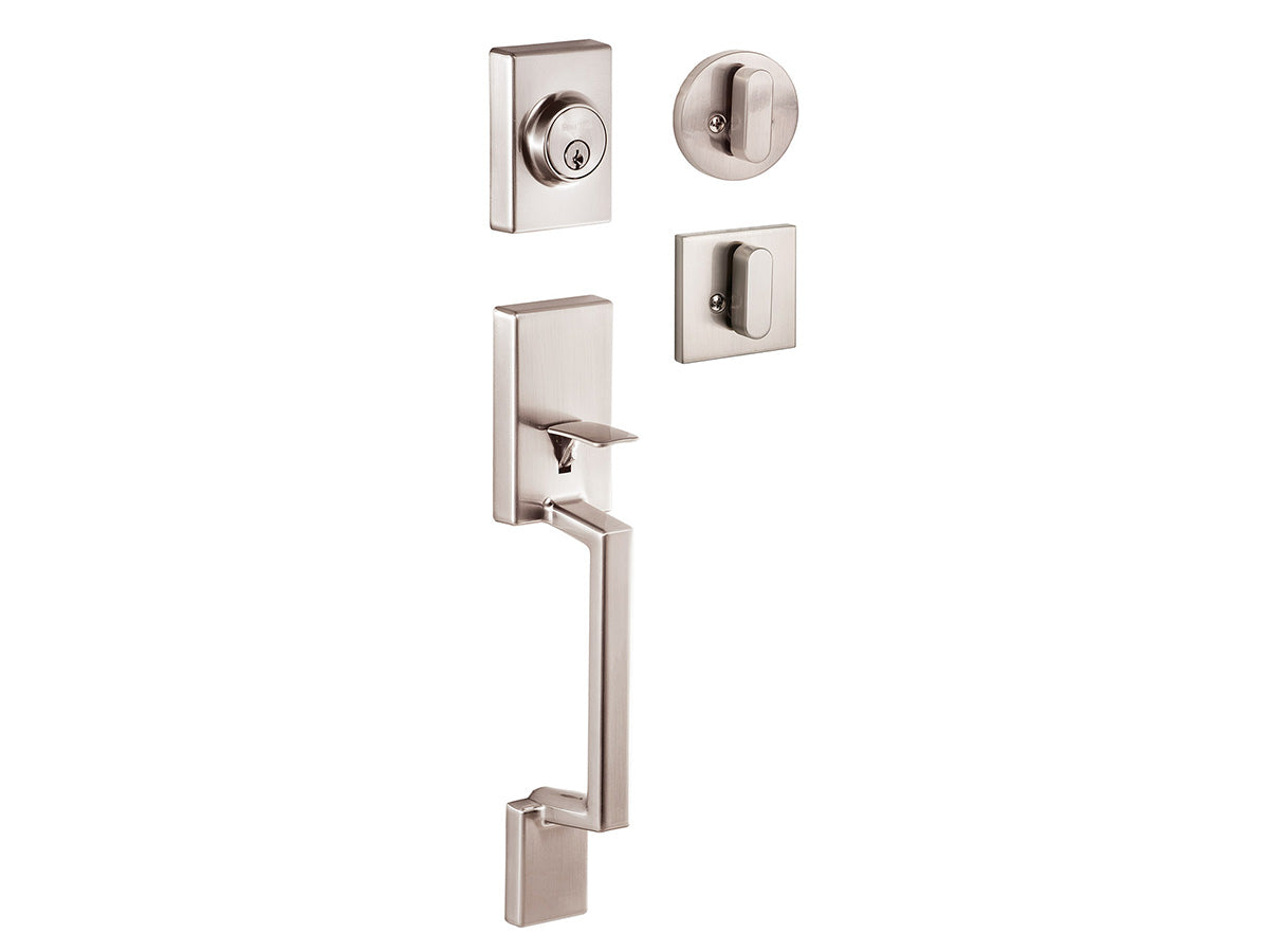 Sure-Loc Stockholm Handleset - Satin Nickel