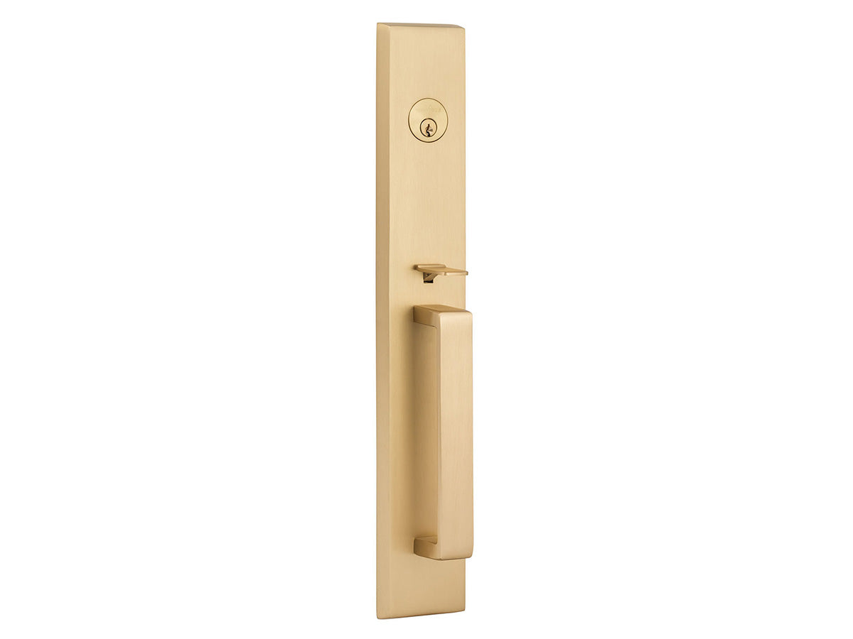 Sure-Loc Vail Handleset - Satin Brass
