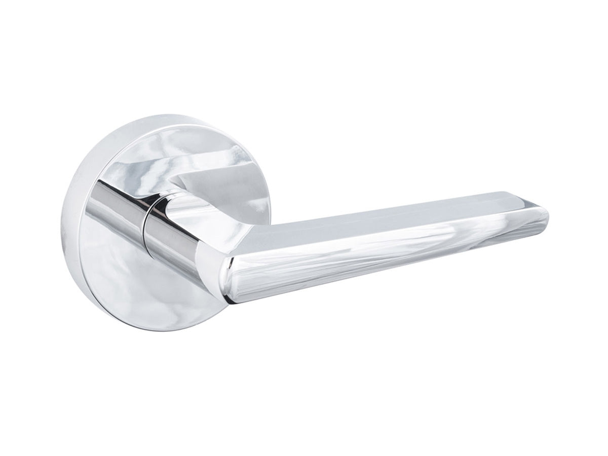 Sure-Loc Basel Round Interior Door Lever - Polished Chrome