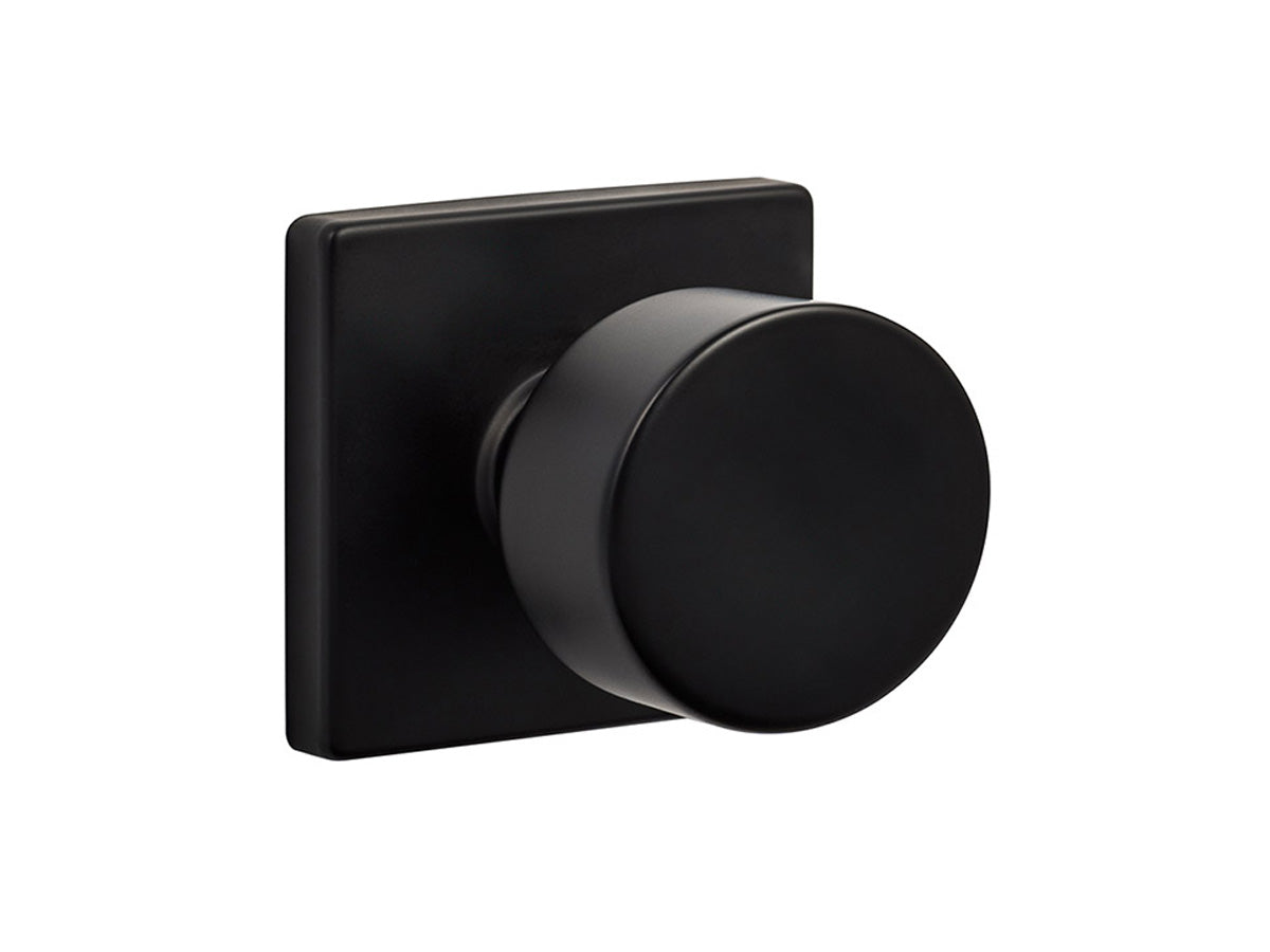 Sure-Loc Bergen Interior Door Knob Square - Flat Black