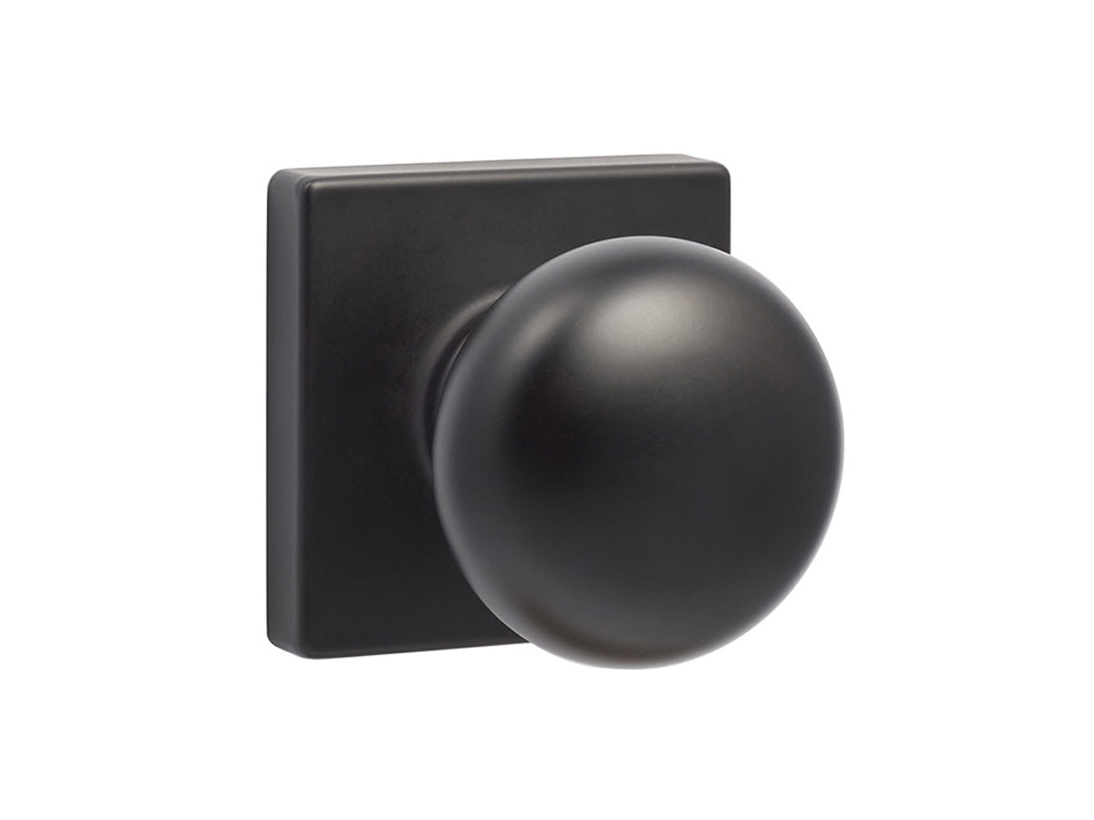 Sure-Loc Durango Square Interior Door Knob - Flat Black