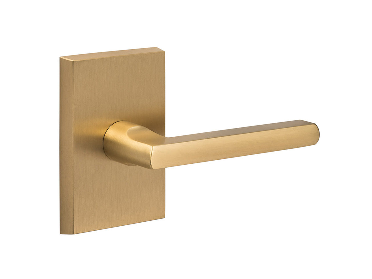 Sure-Loc Logan Interior Door Lever - Satin Brass