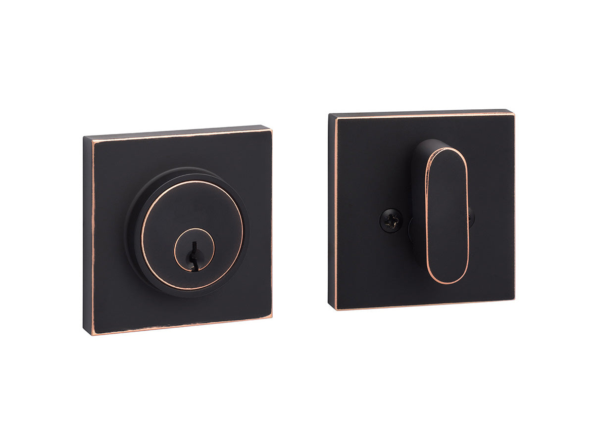 Sure-Loc Square Modern Deadbolt - Vintage Bronze