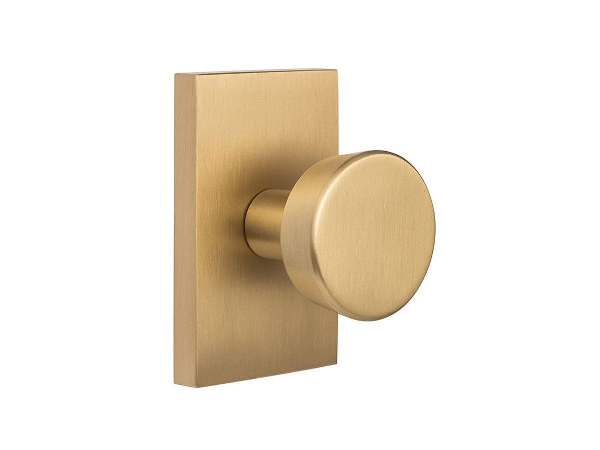 Sure-Loc Zermatt Interior Door Knob - Satin Brass