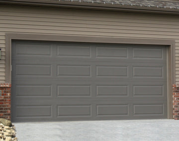CHI Timeless Raised Panel Insulated Modern Garage Doors in Bronze