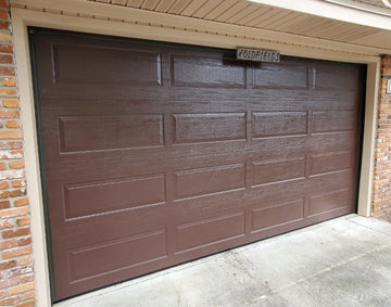 CHI Timeless Raised Panel Insulated Modern Garage Doors in Brown