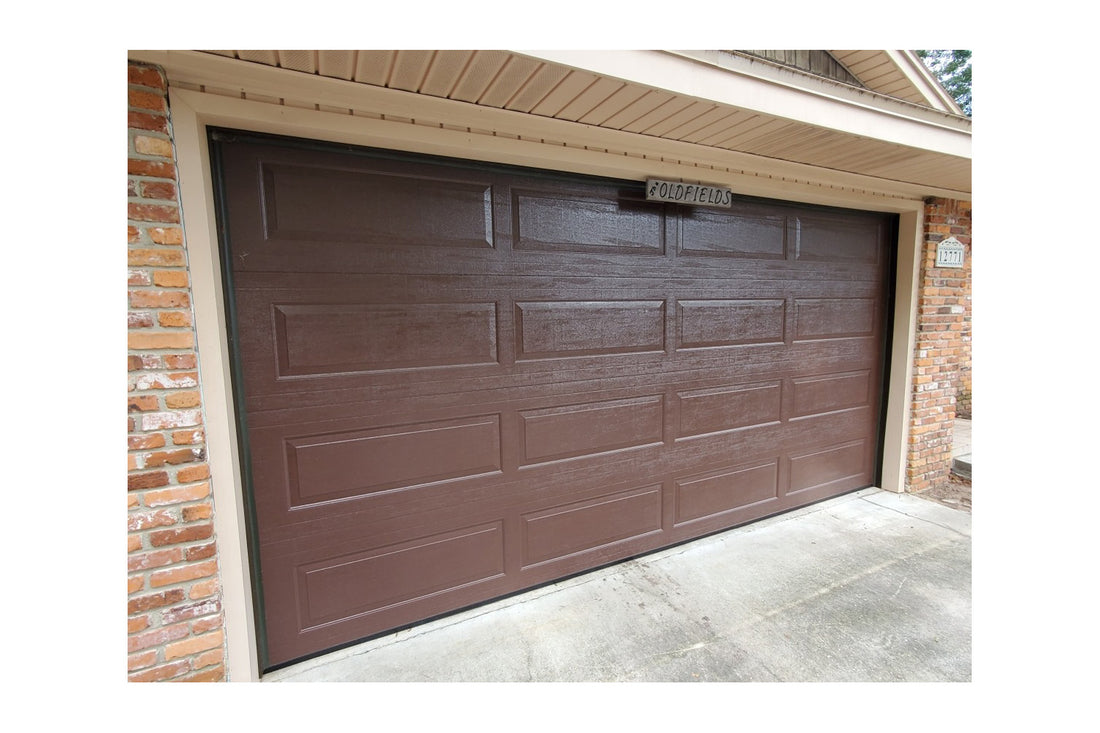 CHI Timeless Raised Panel Insulated Modern Garage Doors in Brown