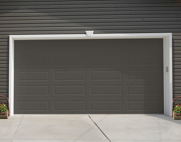 CHI Timeless Raised Panel Insulated Modern Garage Doors in Powder Coated Mocha Brown