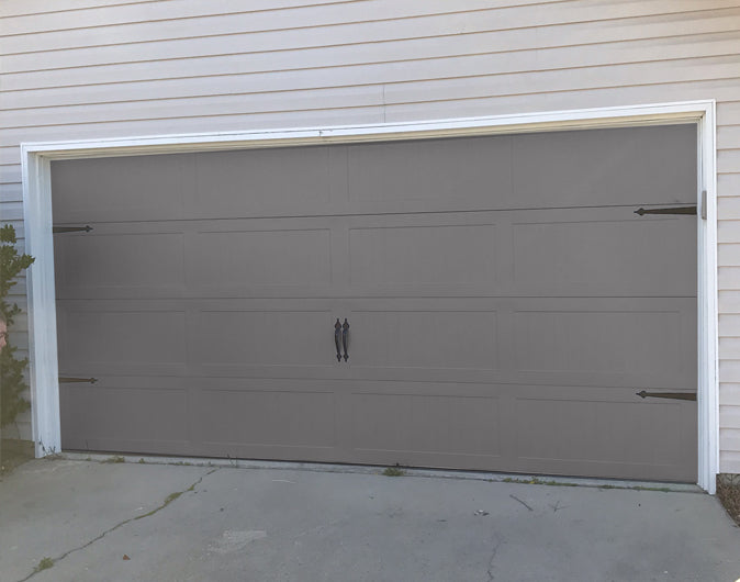 CHI Timeless Stamped Carriage House Insulated Modern Garage Doors in Graphite