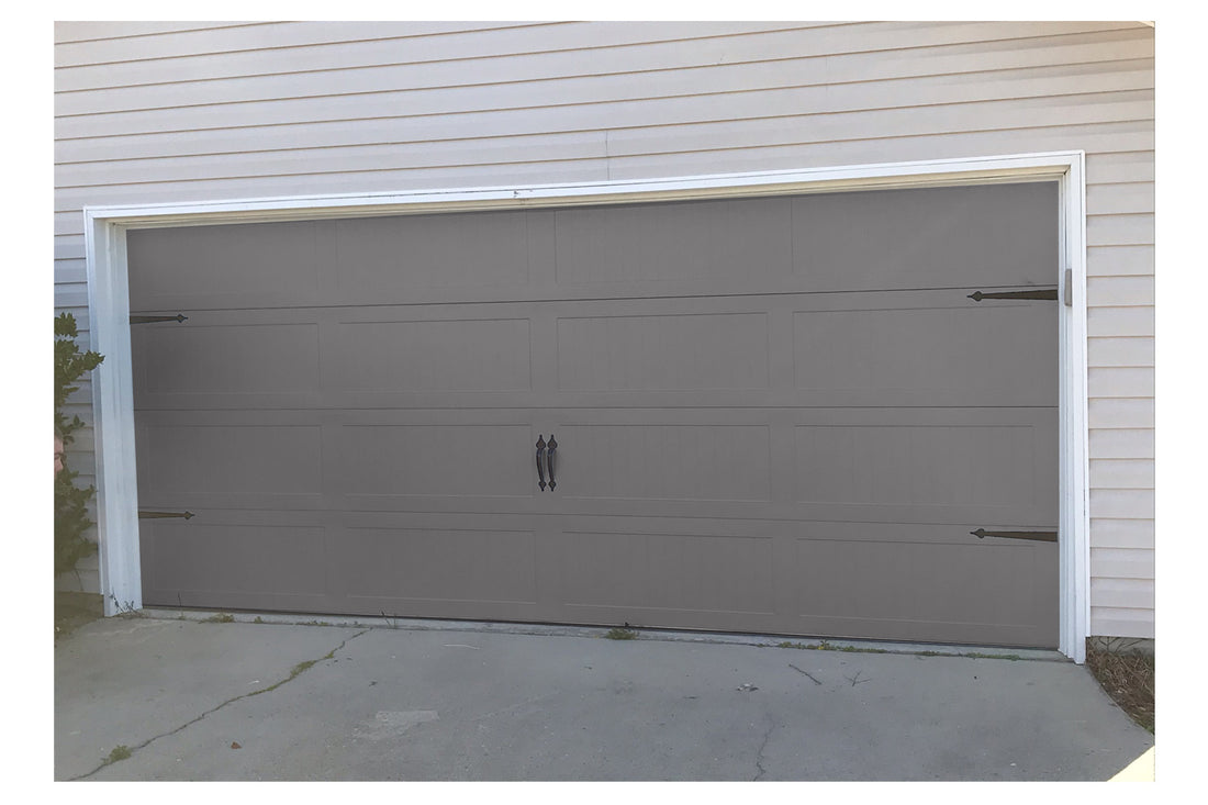 CHI Timeless Stamped Carriage House Insulated Modern Garage Doors in Graphite