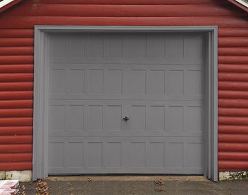 CHI Timeless Stamped Shaker Insulated Modern Garage Doors in Graphite