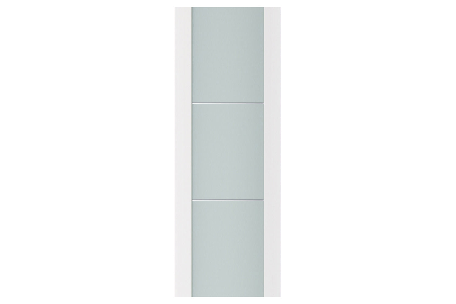 Nova Triplex 004 Soft White Laminated Modern Interior Door - Slab
