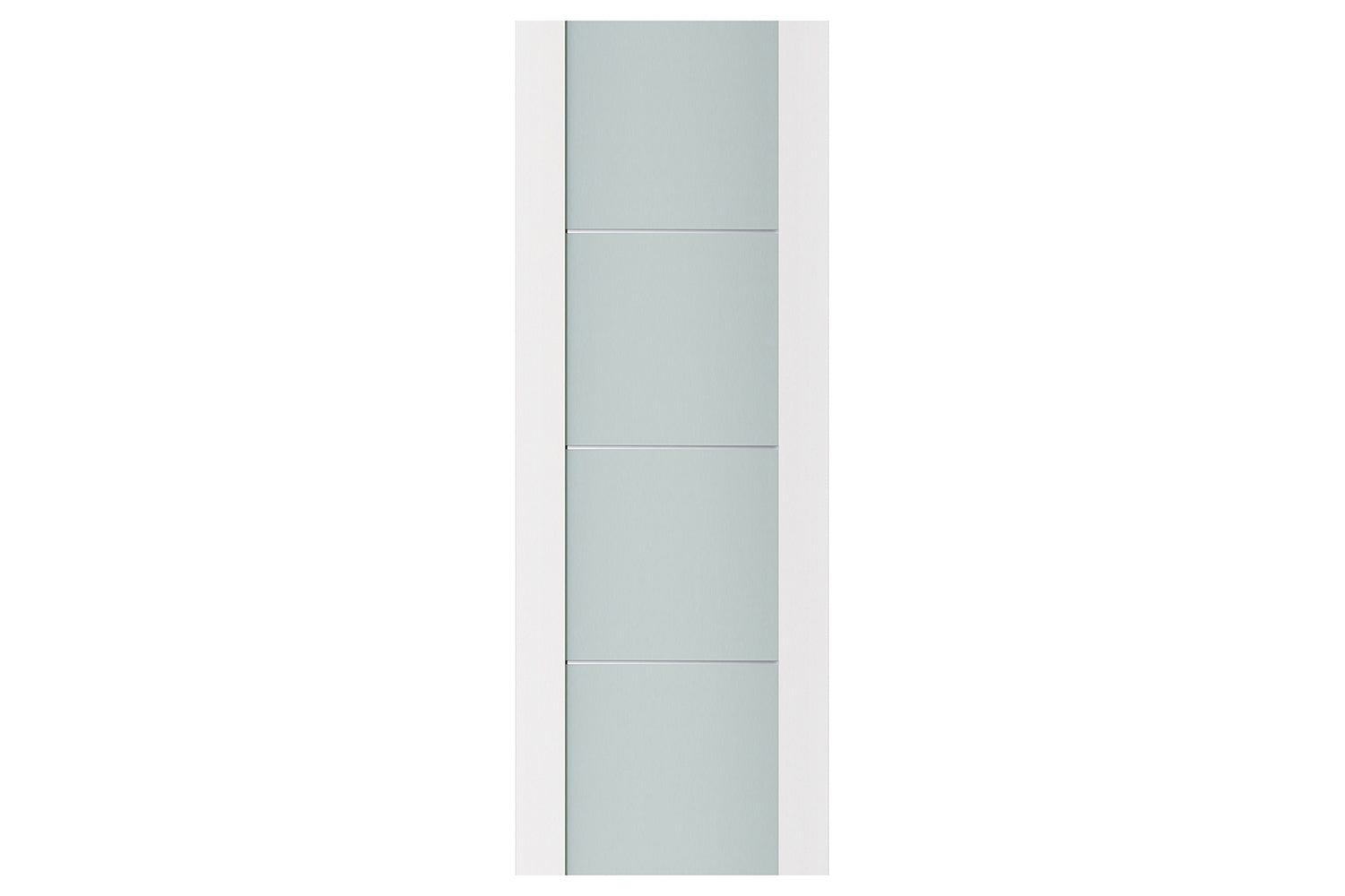 Nova Triplex 006 Soft White Laminated Modern Interior Door - Slab