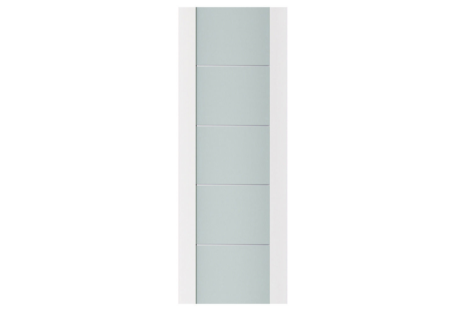 Nova Triplex 007 Soft White Laminated Modern Interior Door - Slab