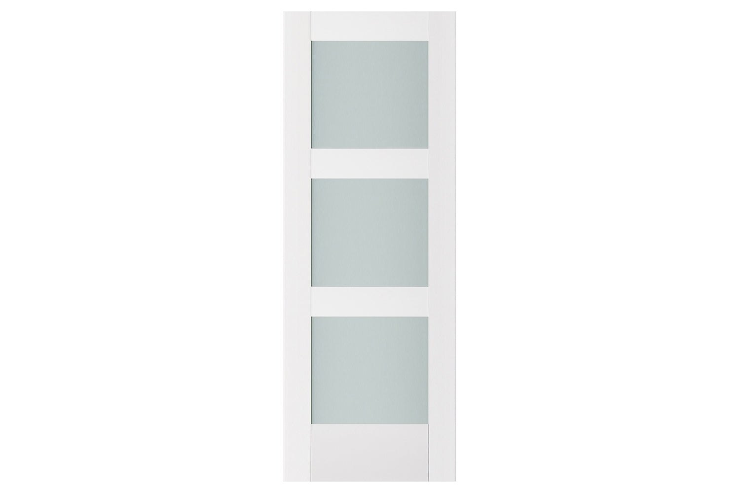 Nova Triplex 058 Soft White Laminated Modern Interior Door - Slab